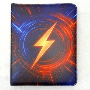9 Pocket Waterproof Trading Card Binder Lighting Bolt for 990 Pokémon Cards Etc
